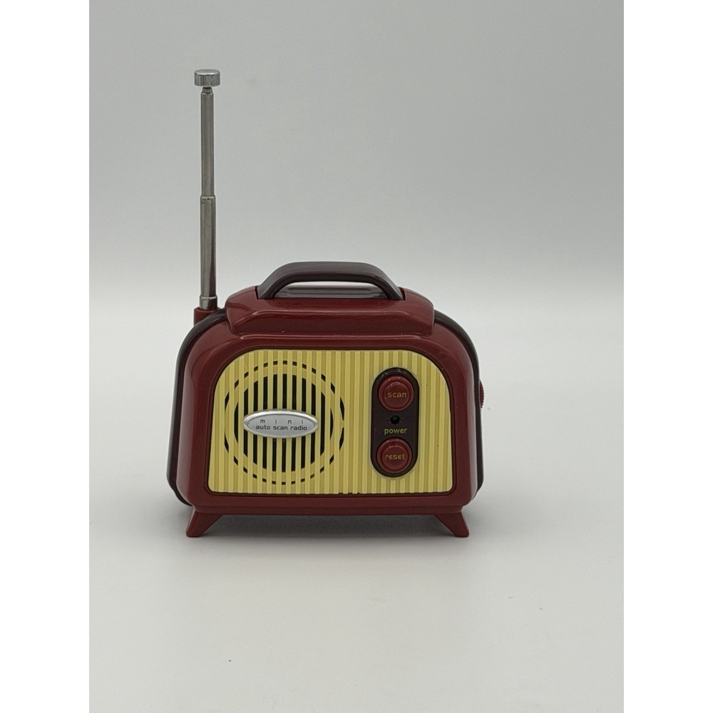 Mini Auto Scan Radio- Retro Look, Extendable Antenna- Battery Operated 2022